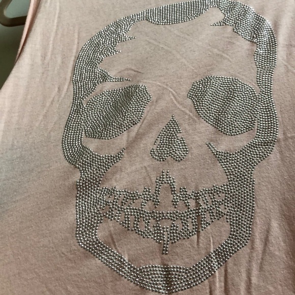Zadig & Voltaire Brooklyn Skull Tee Blush Medium - Picture 7 of 7